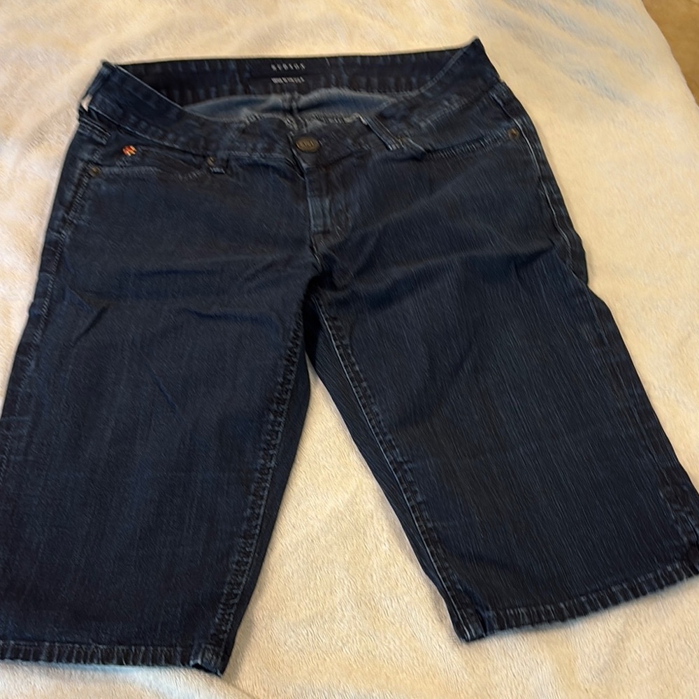 Hudson Jeans Dark Blue Jean Shorts